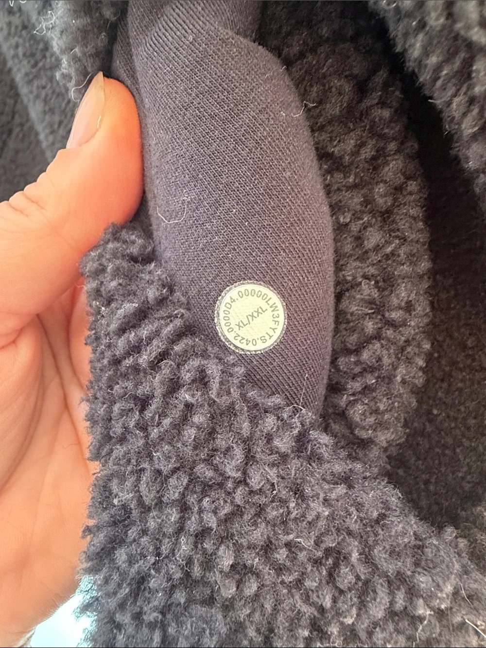 lululemon athletica Black Sherpa Half-Zip Hoodie